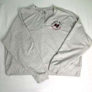 Women's NFL Team Apparel Tampa Bay Buccaneers Crop‎ Sweatshirt Size XL